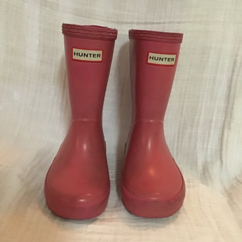 Hunter Toddler Girl Boots, pink,  Size 7